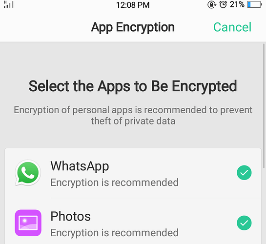 App Encryption