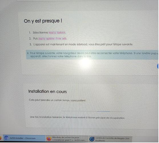 installation en cours