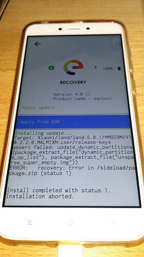 Redmi4X_Update Error