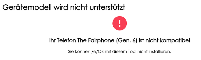 InstallerNotCompatibel