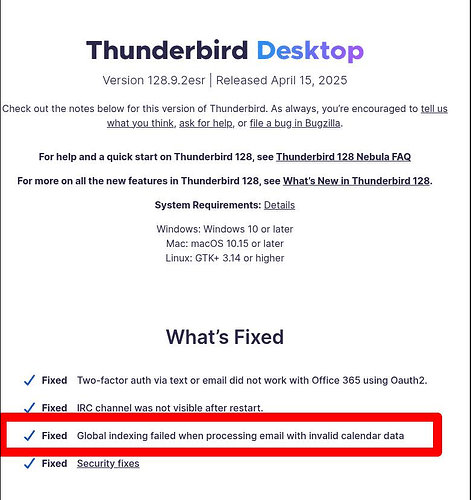 update Thunderbird Linux Mint