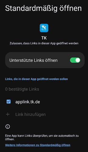 TK-Einstellungen