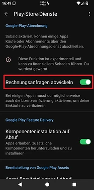 App-Kompatibilitätsdienste-handleBillingRequest