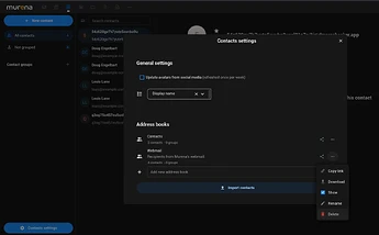 murena-addressbook-webmail