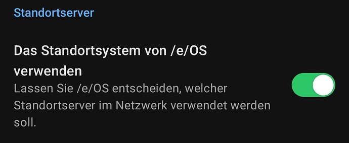 Screenshot e/os Service