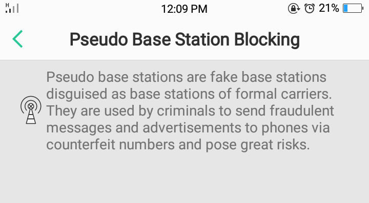 Psuedo Base Station Blocking