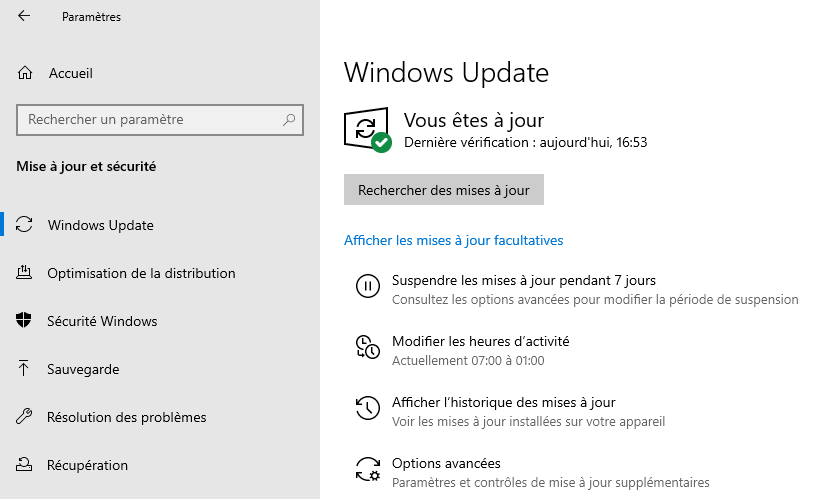 Show optional updates